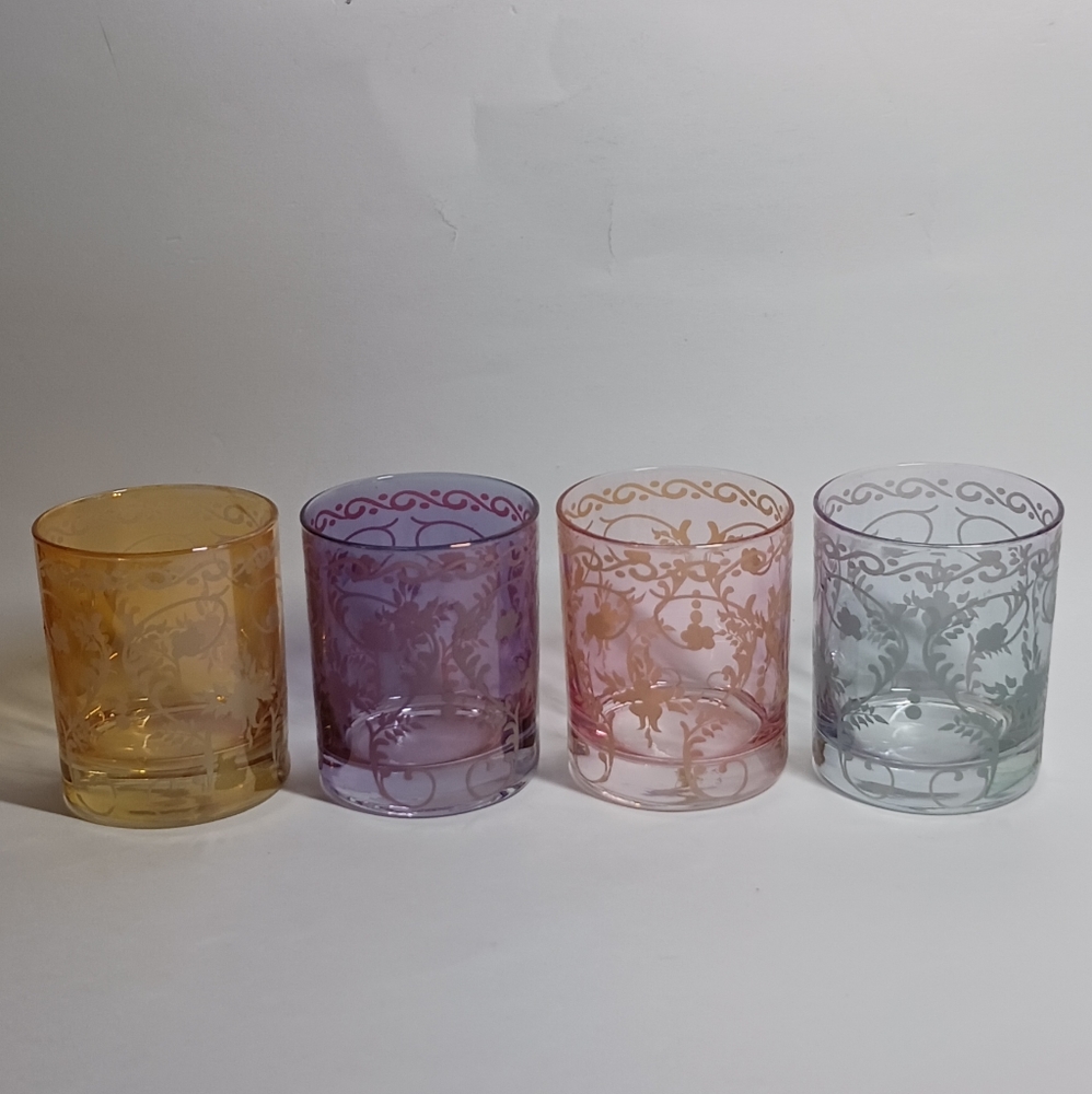 Italian 3A Crystal scotch/whiskey glasses lowball glasses vintage crystal